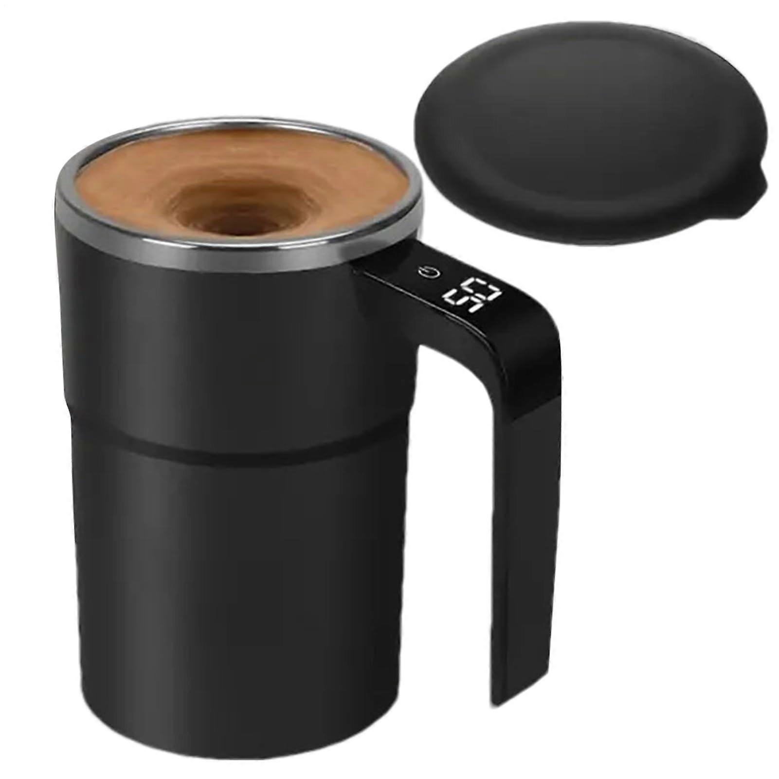 Electric SelfStirring Mug with LCD Temperature Display, Rechargeable Waterproof Coffee Mixer Cup