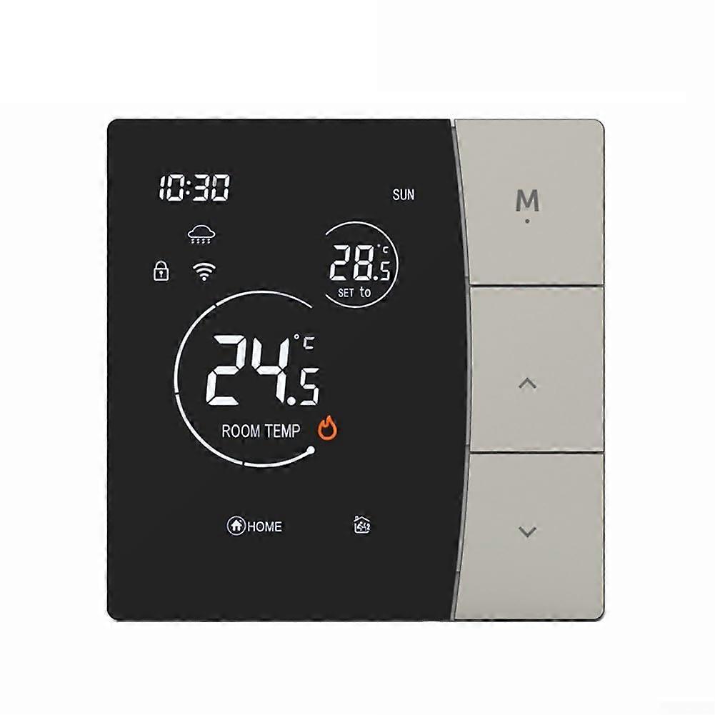 Smart Thermostat with Voice Control, WiFi Programmable for Home Heating, App Controlled Gray 3AWIFI