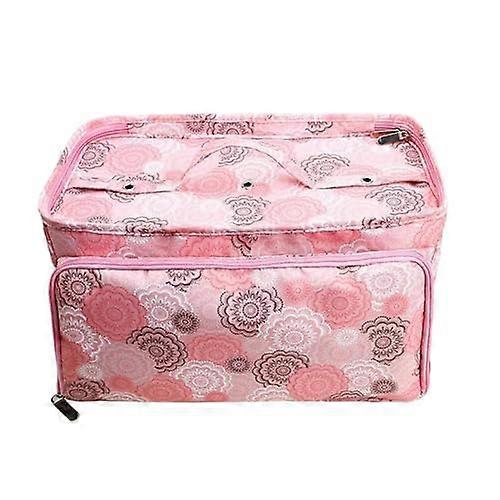 Sewing Box with Multiple Compartments, Knitting Bag for Crochet and Yarn Storage, Ample Space