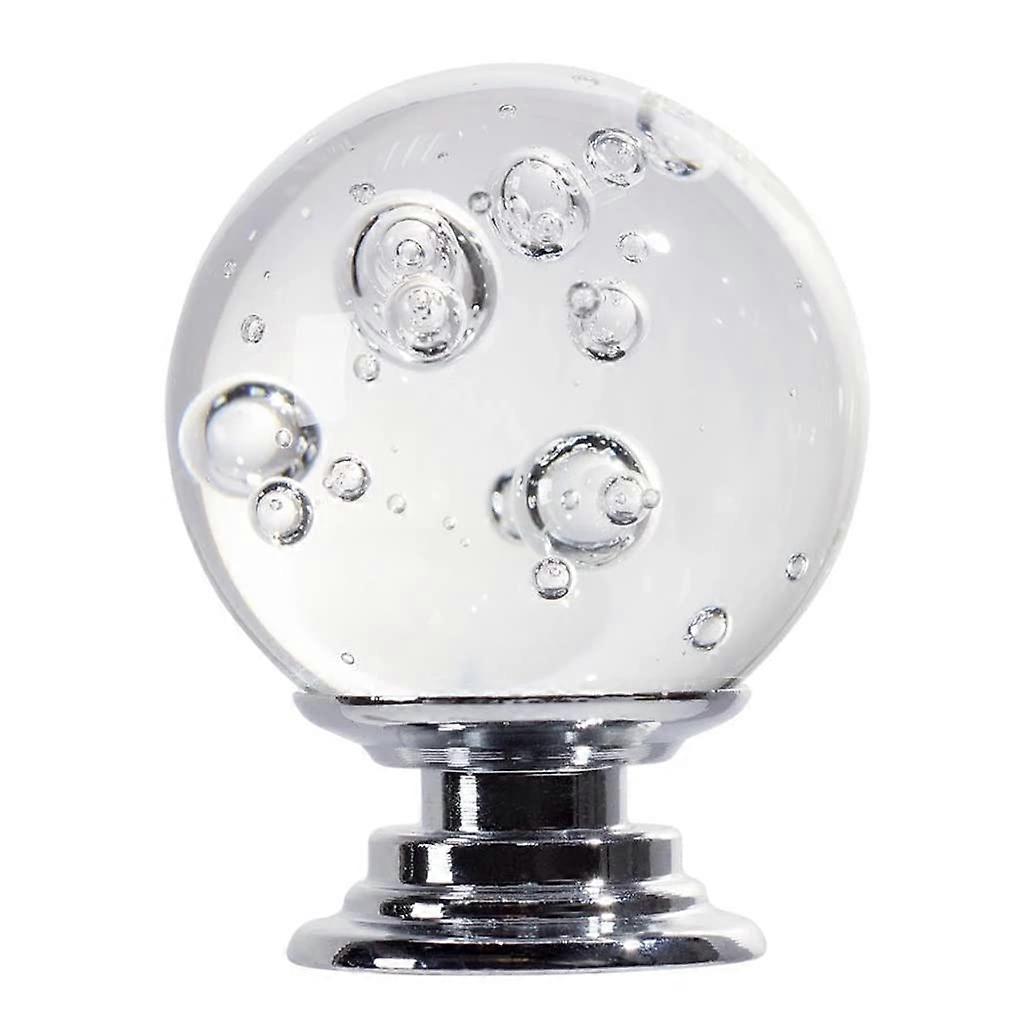 Crystal Cabinet Knobs and Drawer Pulls Clear Zinc Alloy Corrosion Resistant Elegant Design