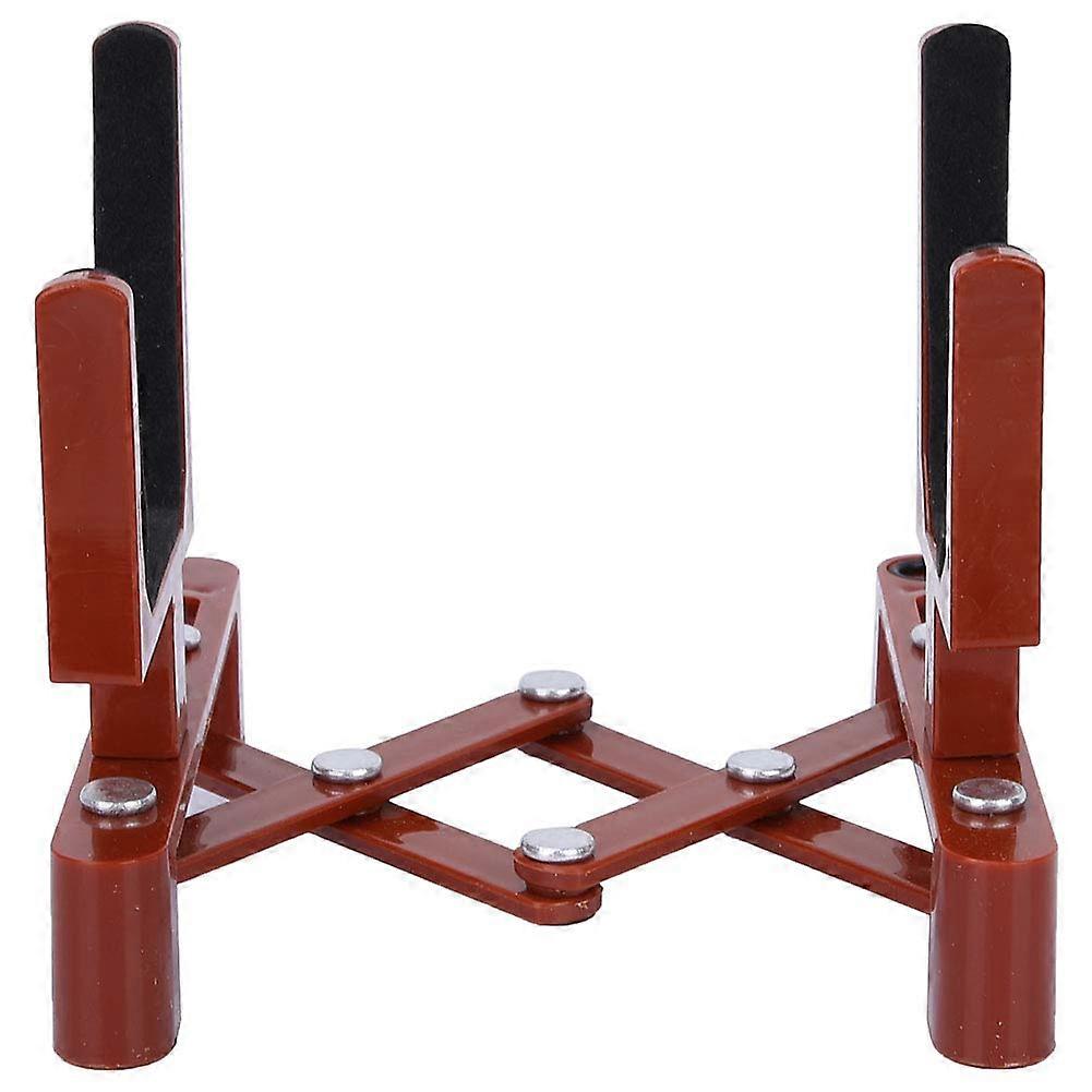 Portable Violin Stand Foldable Compact Design Durable Stable Support for Travel Musicians Red