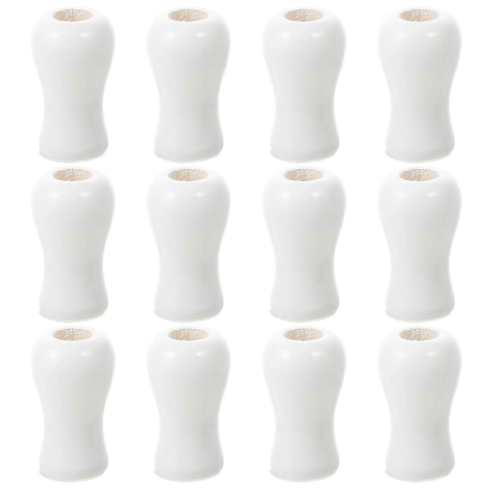 12pcs Wood Cord Tassels Window Blind Cord Tassels Knobs Cord Drops Pull Ends