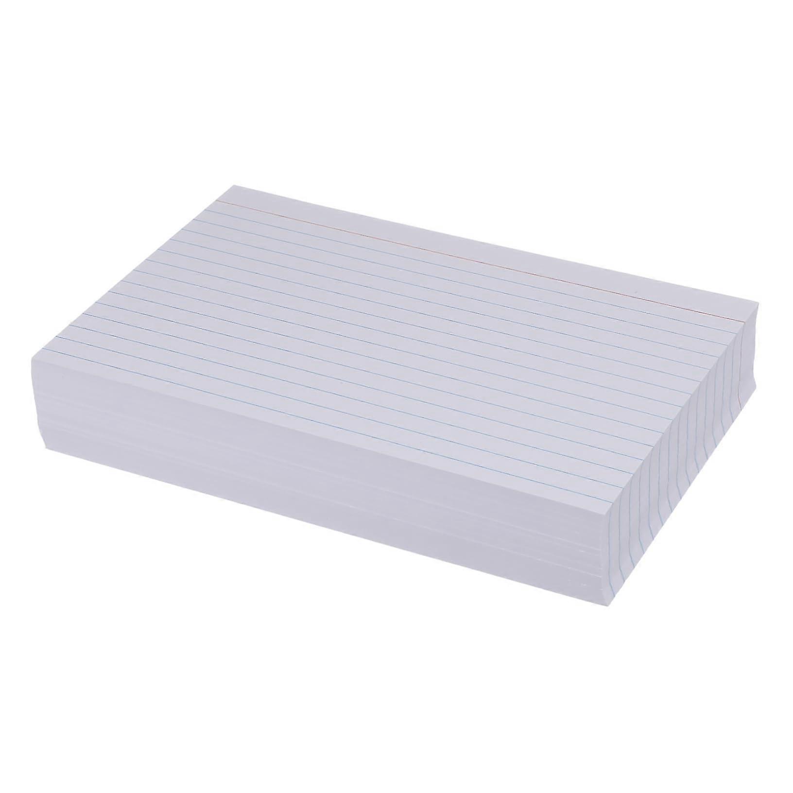200pcs Lined Index Cards Exam Study Tool Flash Cards for Revision and Note Taking