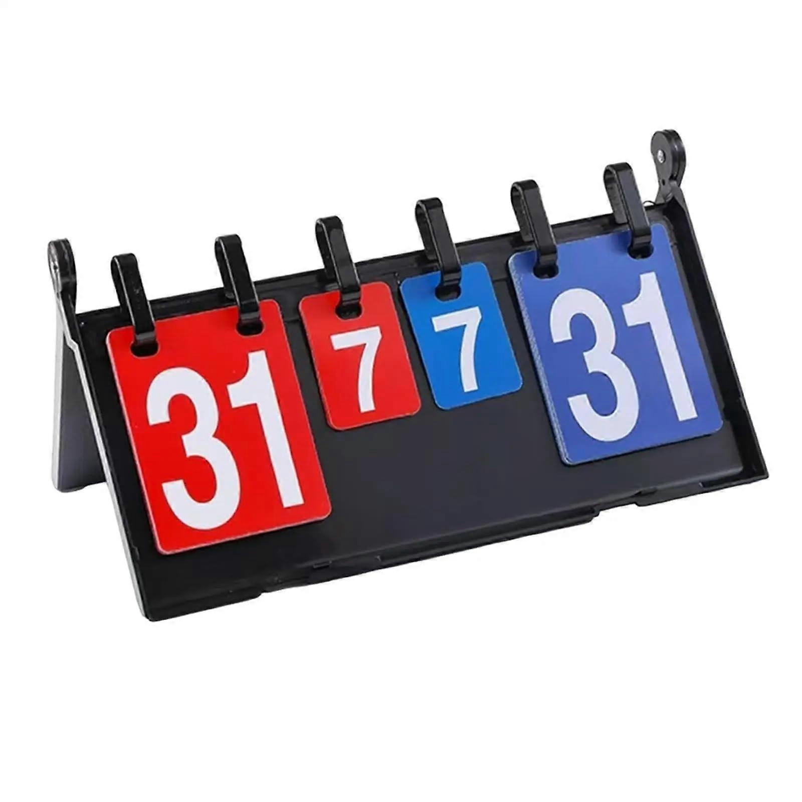 Tabletop Flip Scoreboard for Basketball Volleyball MultiSport Quick Score Update
