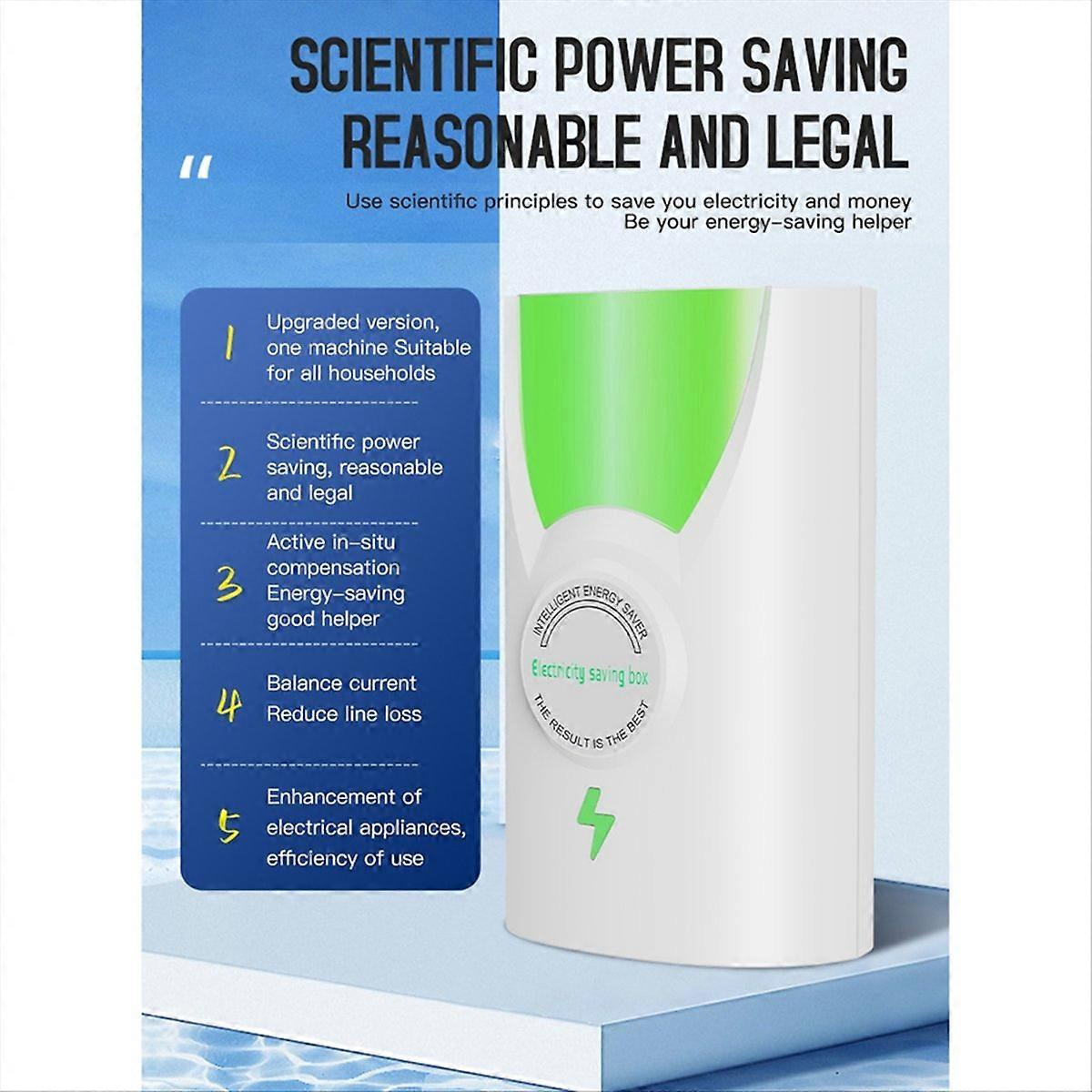 Smart Appliances Energy Savers Electric Box Device with EU Plug,A