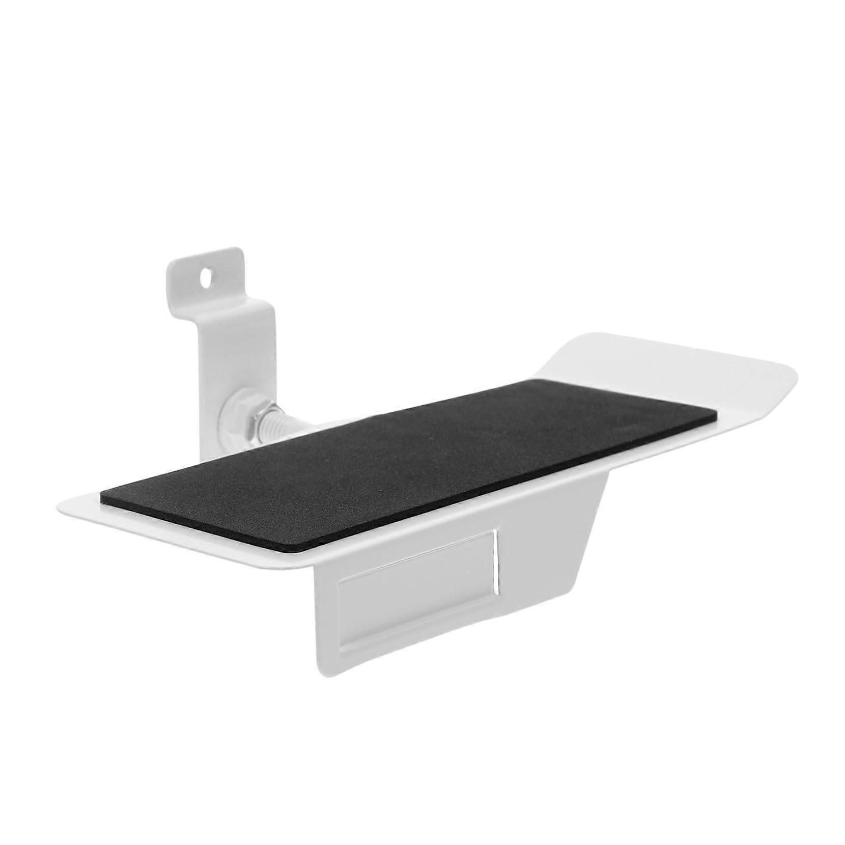 Wall Mounted Shoe Rack Adjustable Metal Floating Shelf MoistureResistant SpaceSaving White Display