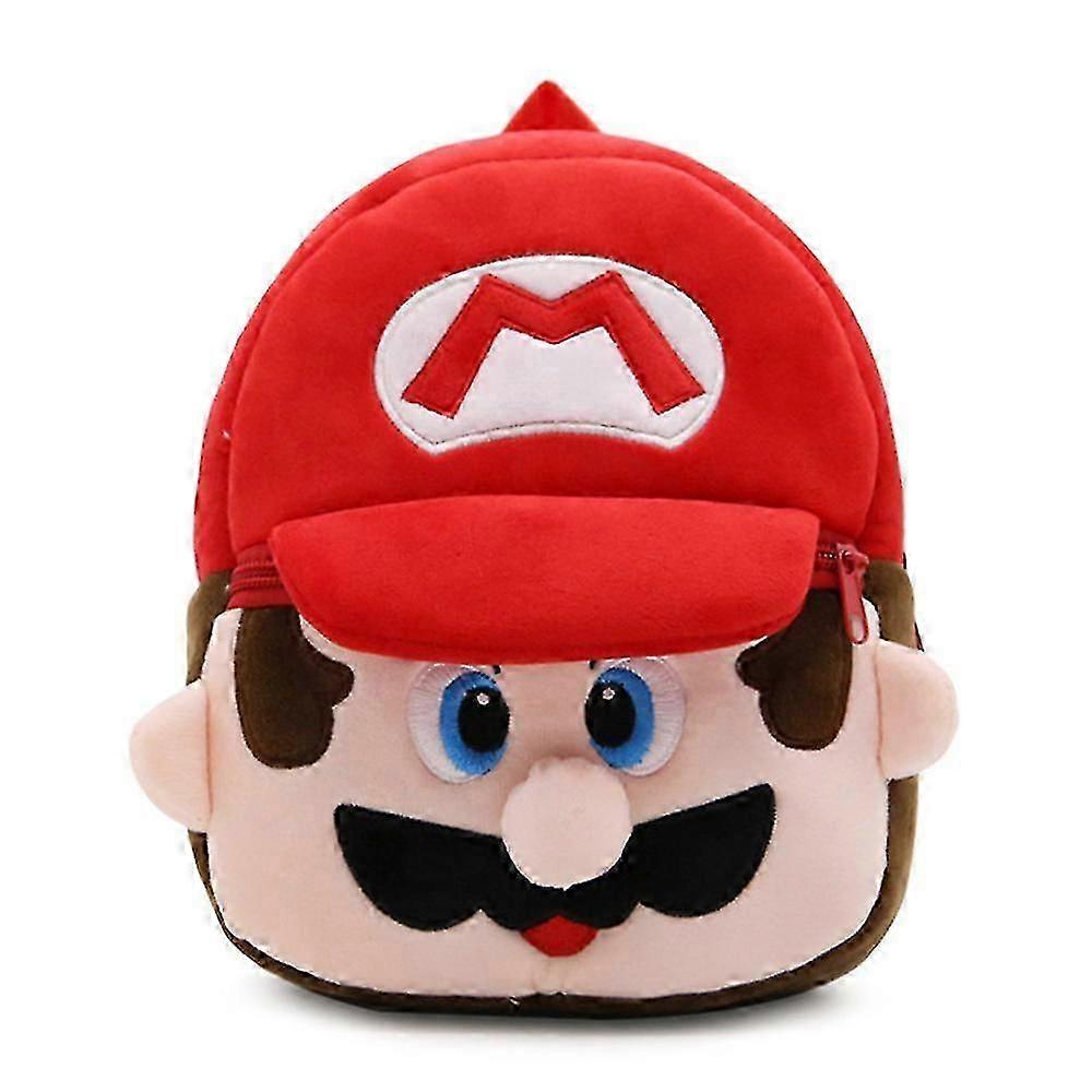 Kids Super Ma-rio Bros Character Ma-rio Luigi Plush Backpack Travel Kindergarten Bags Schoolbags Storage School Bags