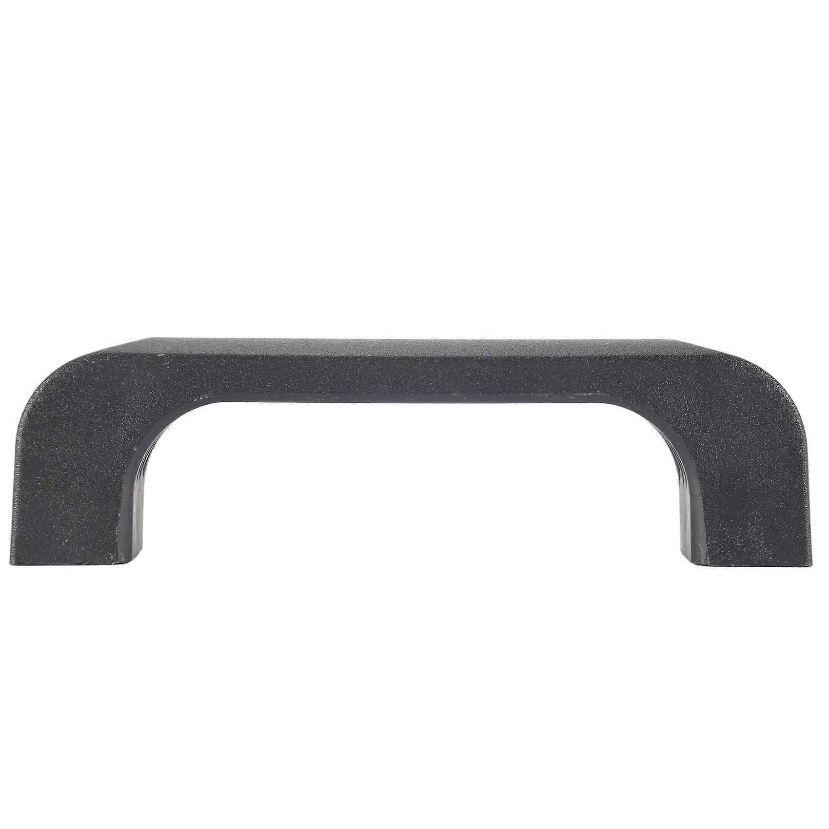 Door Cabinet Black Plastic Rectangular Pull Handle 5.2"