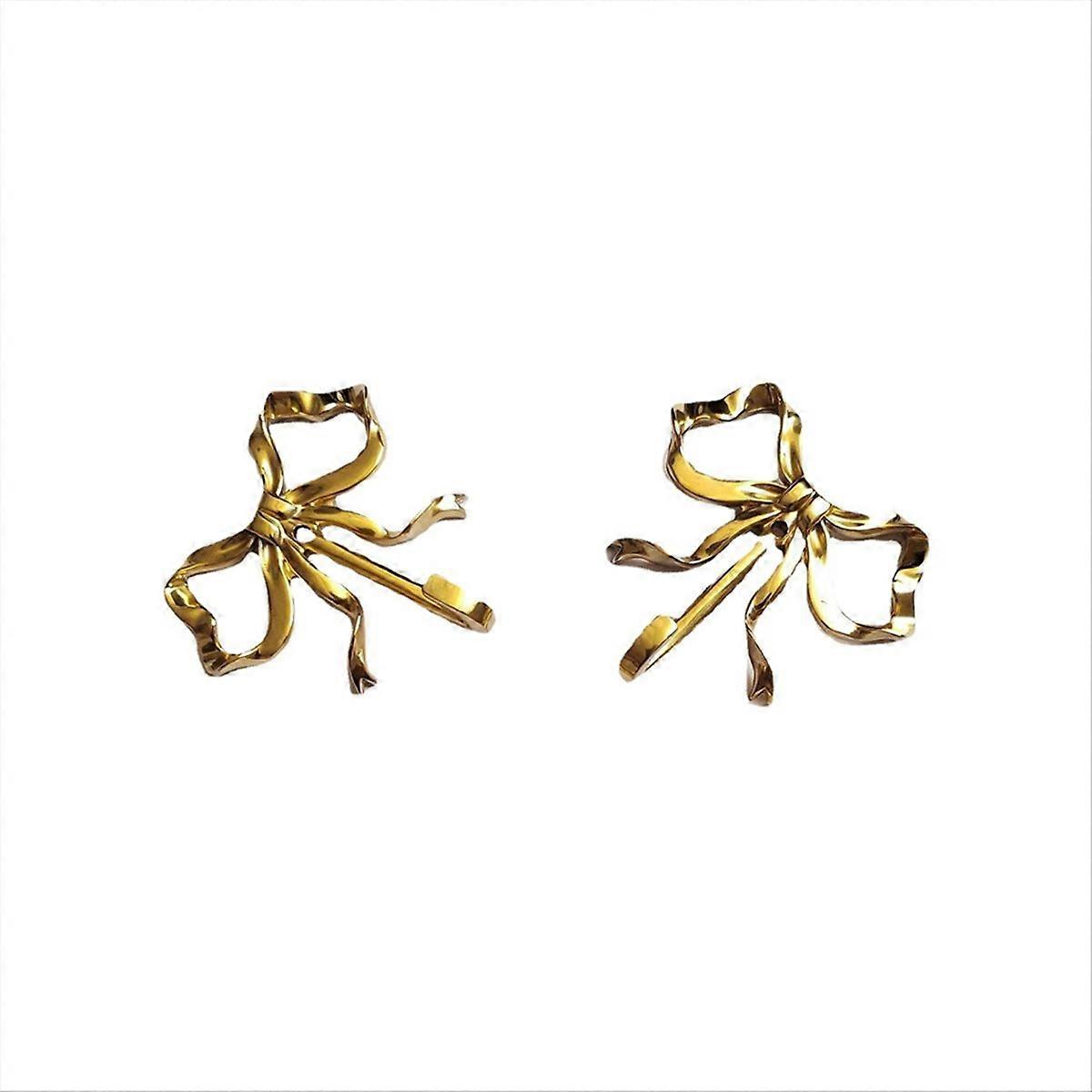 2 Pcs Bow Hook Towel Robe Hook, Brass Wall Hook Wall Hanging S