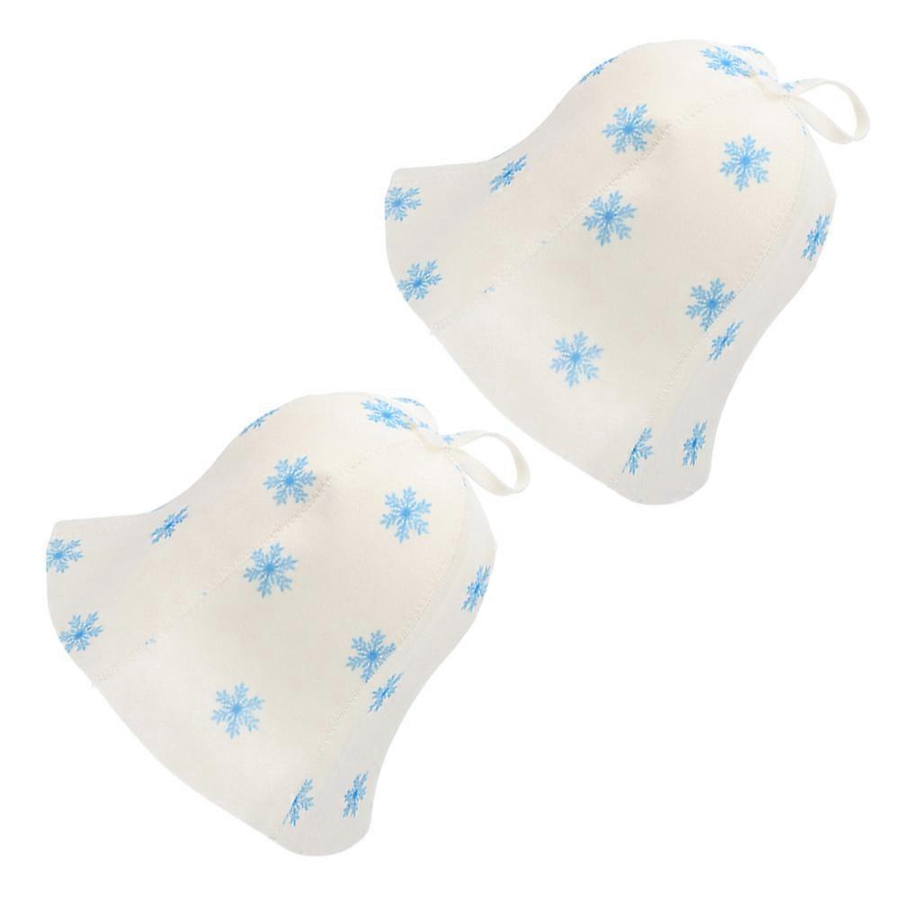 Breathable Sauna Felt Hat for Bathing 4Pcs Thick Water Absorbent Sauna Hat