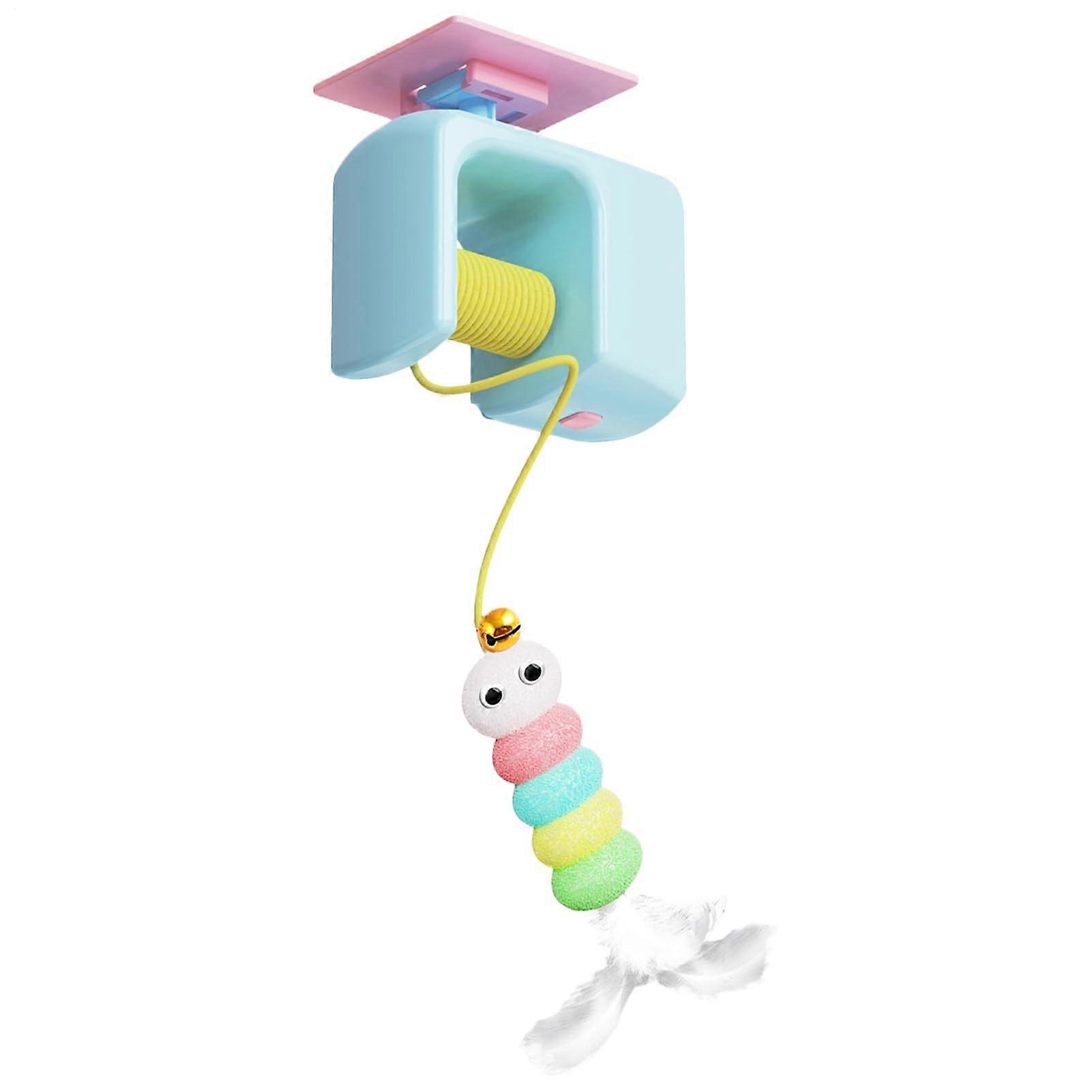 Interactive Automatic Cat Toy with Smart Motion Simulation, Door Frame Hanging Design, Durable for Indoor Exercise