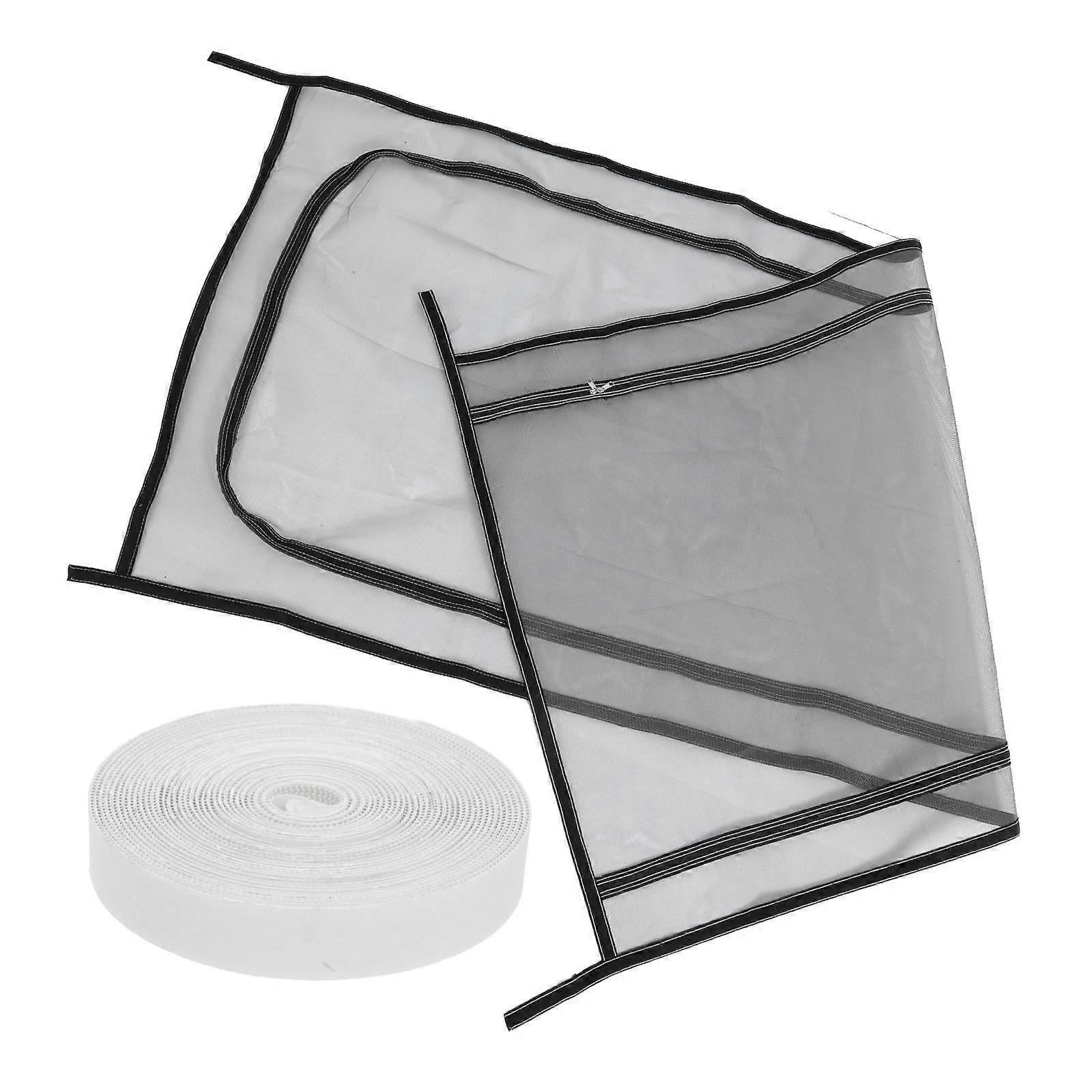 Zipper Screen Door for Dog with Durable Mesh Material 3Pcs