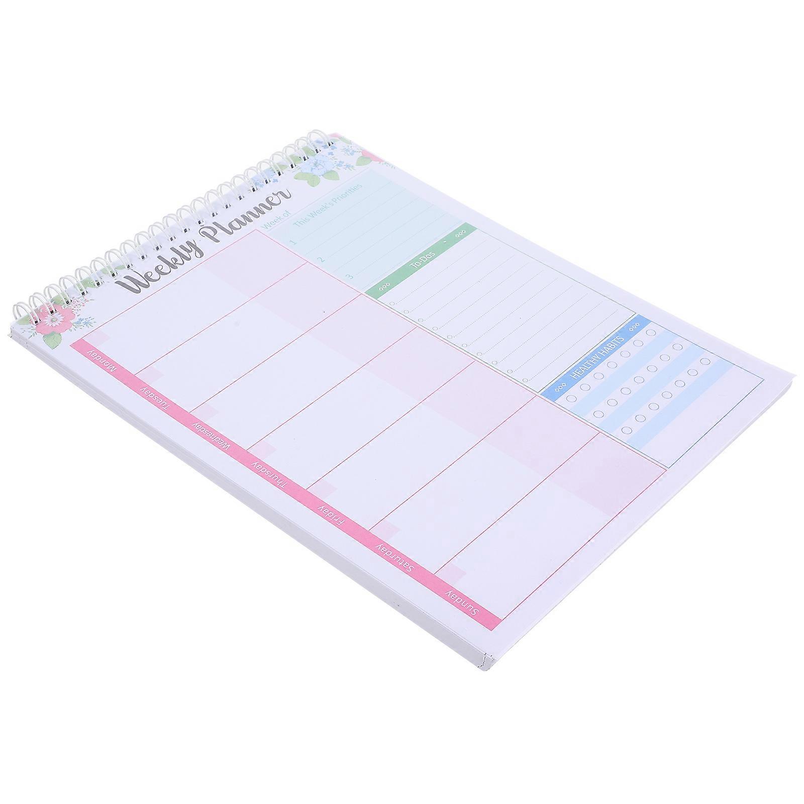 Weekly Planner Notepad for Writing 5Pcs Portable Multi-Function Organizer