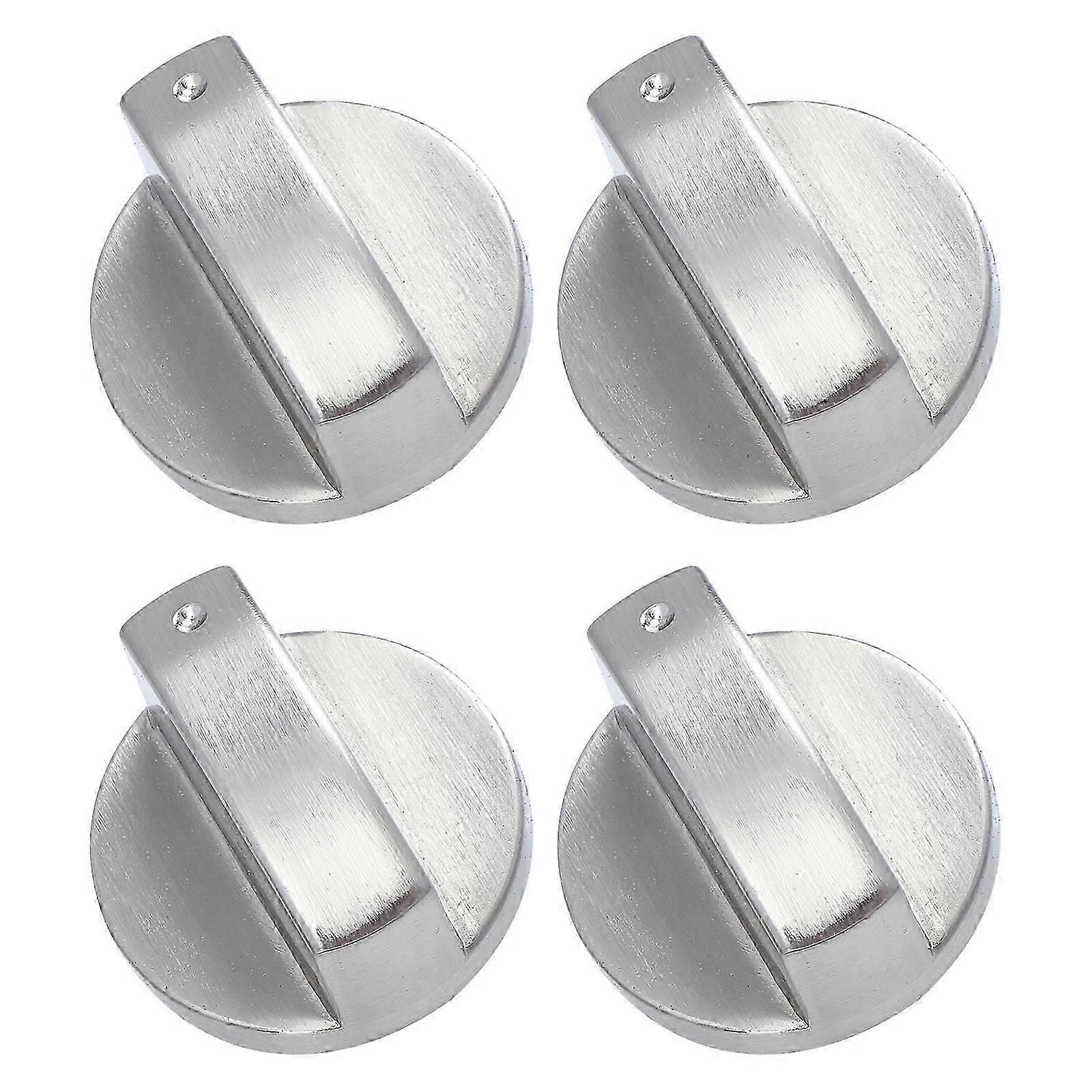 4pcs Replacement Stove Knobs Universal Electric Range Knob Metal Burner Control Knobs