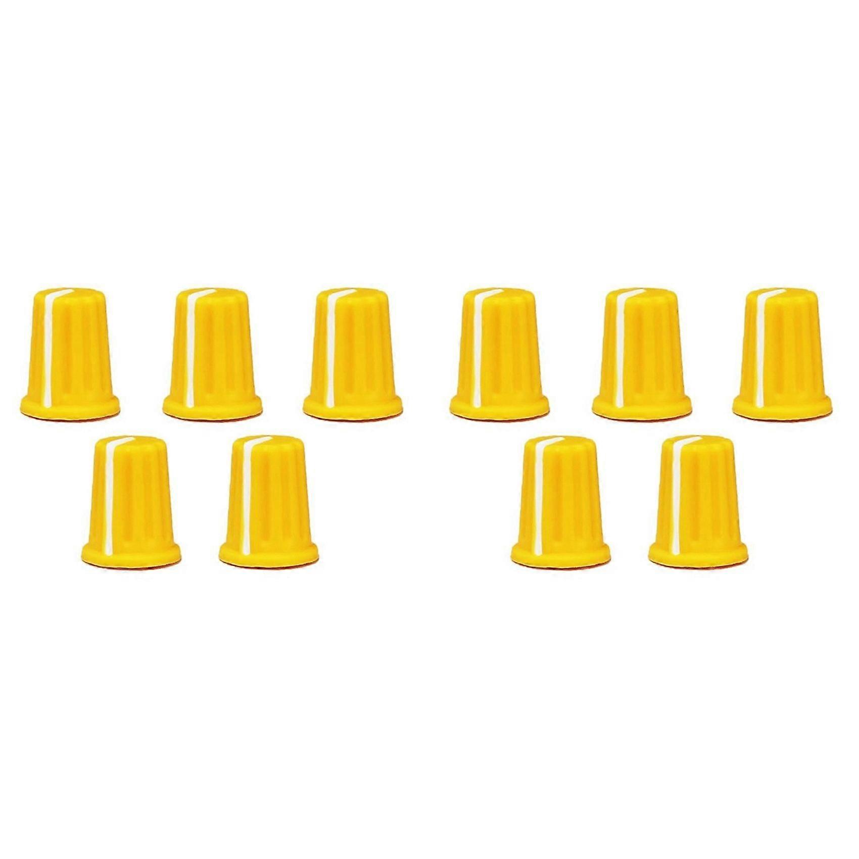 10X EQ Rotary Knob Replacement Equalizer Potentiometer Fader Knobs Push Rod Cap, Knob Cap-E