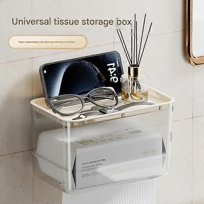 Wall-Mounted Tissue Box, Waterproof, Bathroom Use