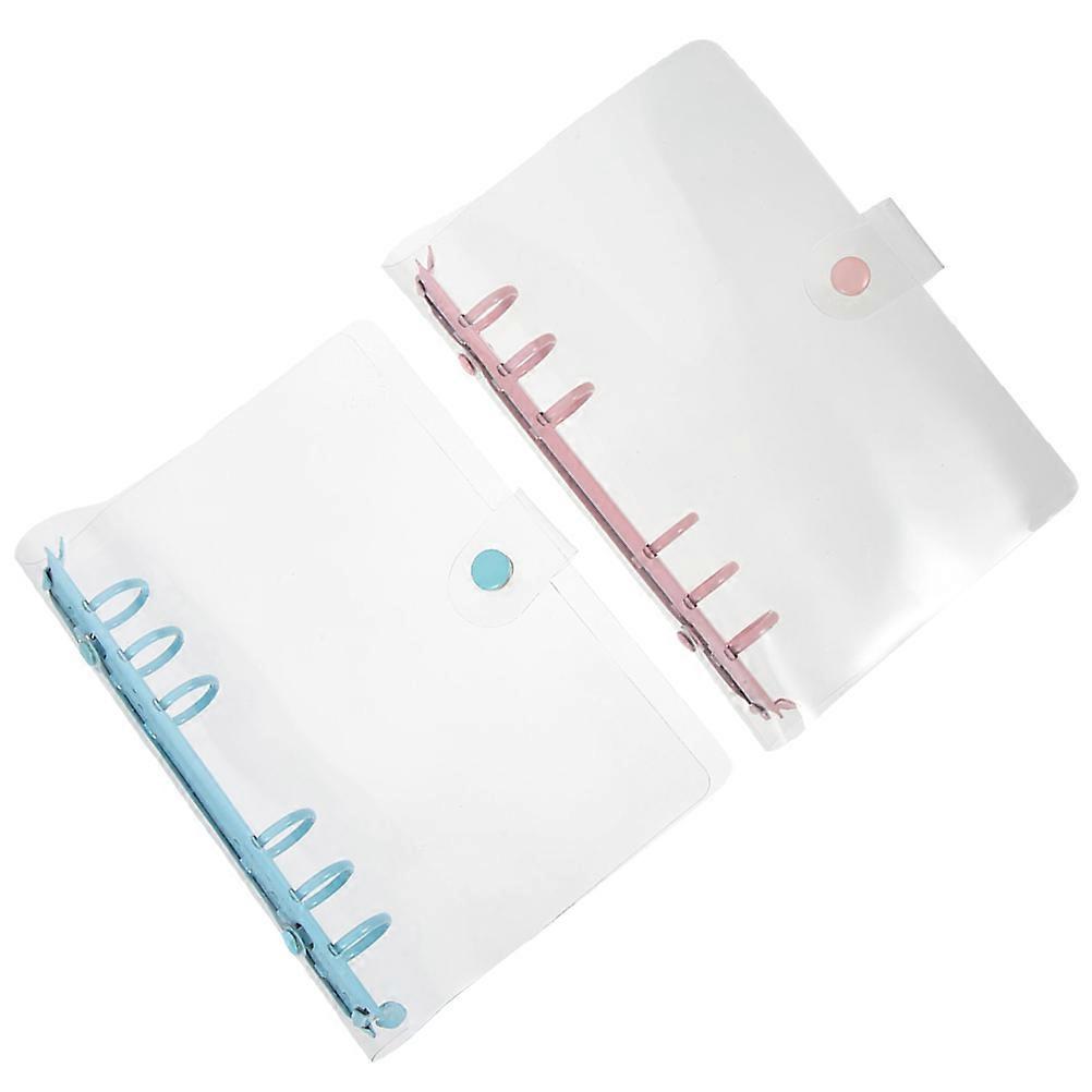 Notebook Binder Clear A6 Binder for Organizing Documents 6Pcs Assorted Color