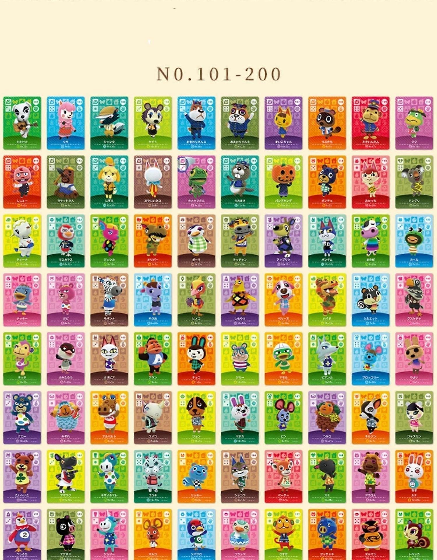 Animal Crossing New Horizons Amiibo-kaarten serie 3 #201-#300 Animal Crossing NFC-kaarten voor NS Switch Lite