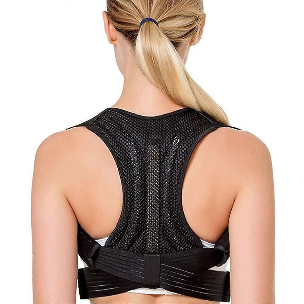 Adjustable Back Posture Corrector Brace, Breathable Upper Back Support Straightener