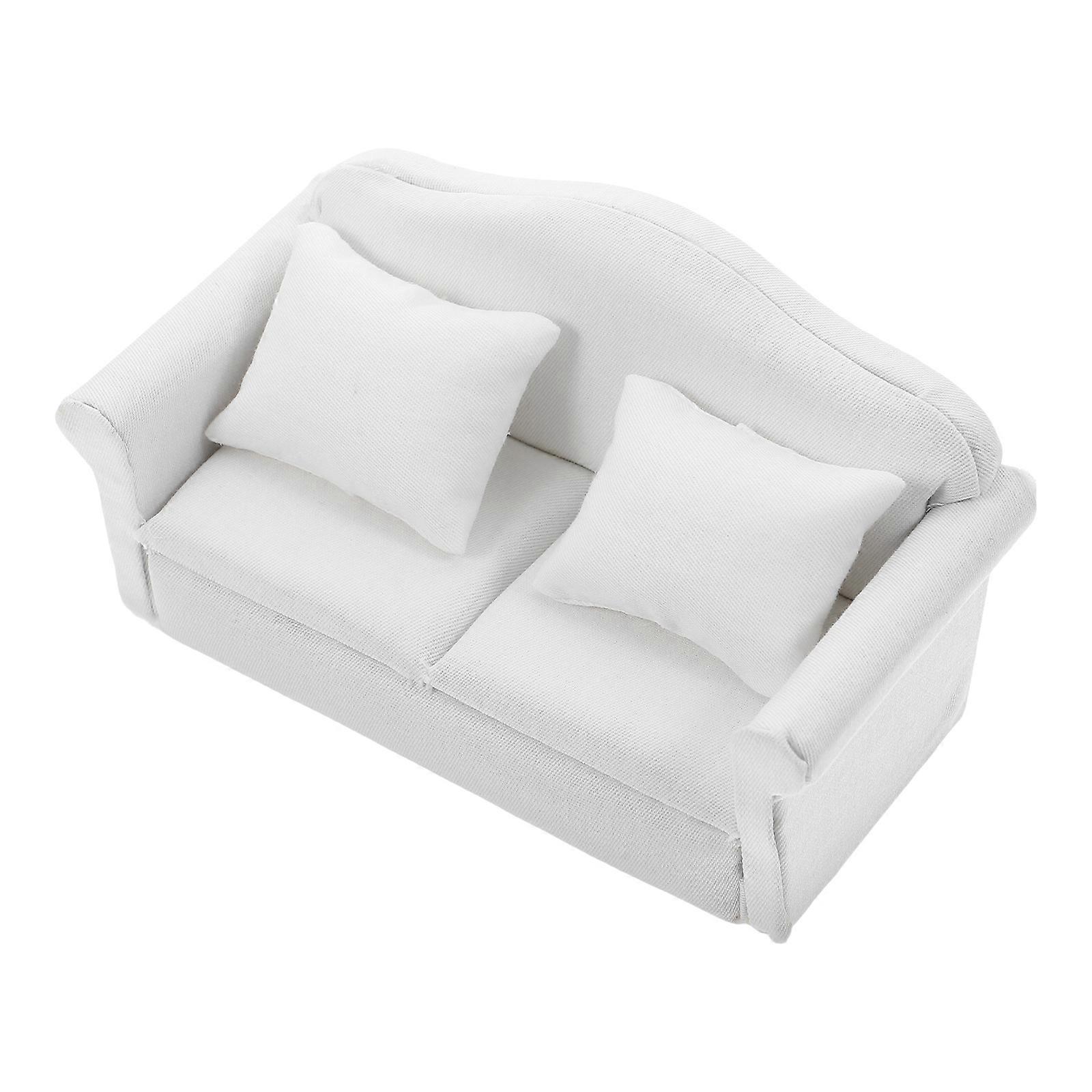 Mini Sofa Figurine Decorative Tiny Sofa Model Miniature Couch Statue Mini House Sofa Decoration