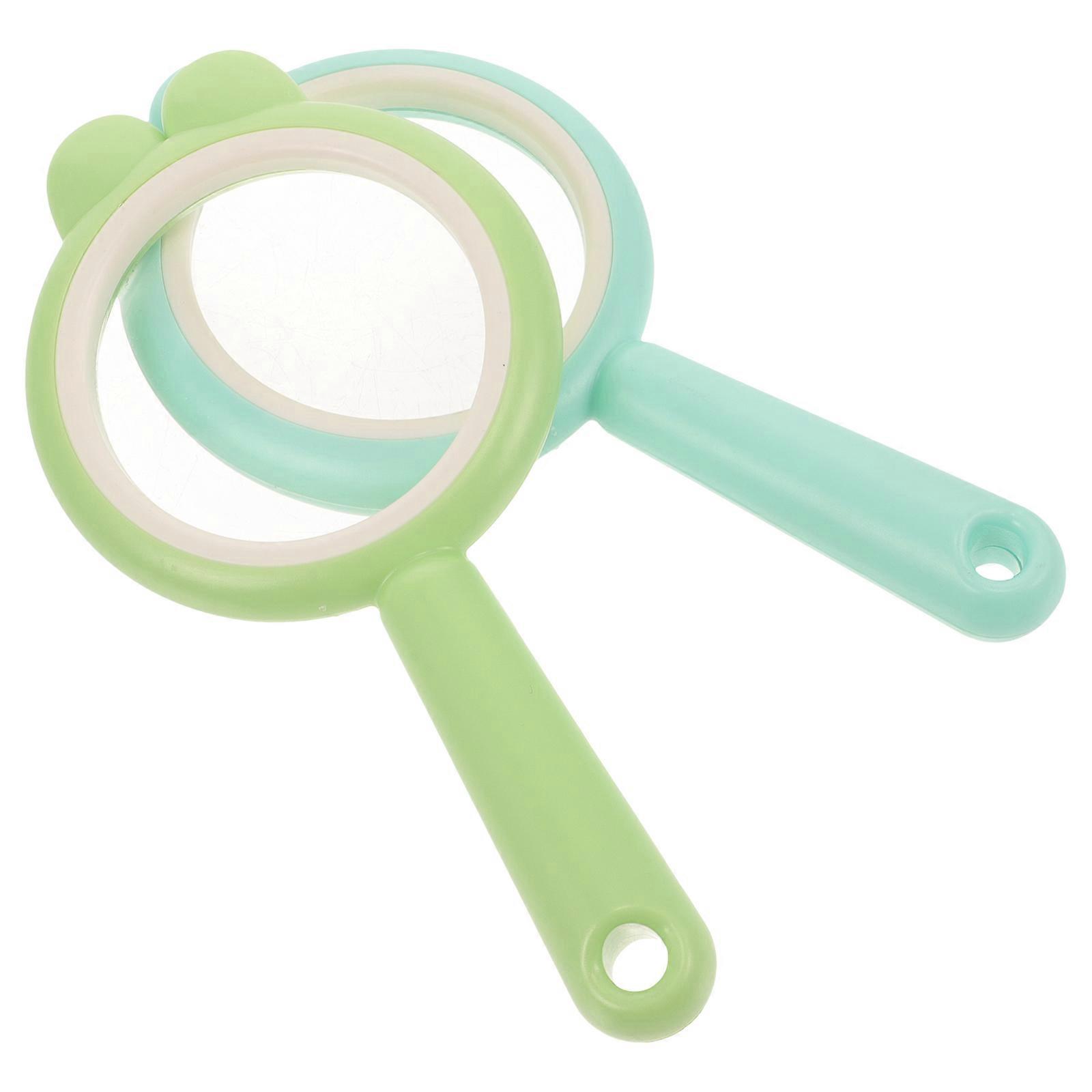 Double Convex Magnifying Lens Tool for Science Experiment Teaching 4Pcs