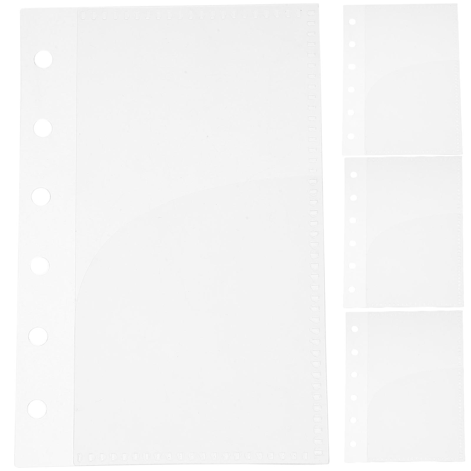 20Pcs Budget Binder Pockets Multi-Use Inserts for Storage White PP