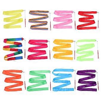 Rhythmic Ribbon Gymnastics Ribbon for Gymnastics 84Pcs Colorful Dancing Streamers