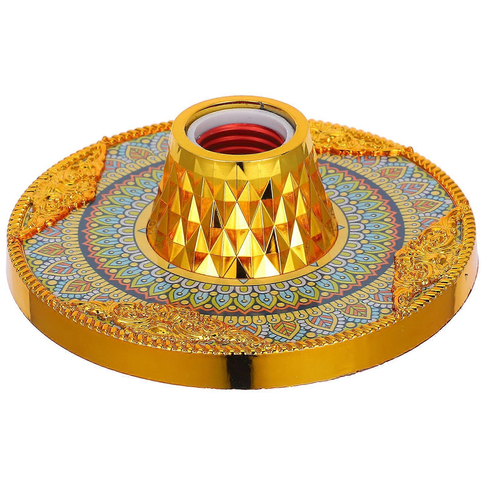 4Pcs Gold Floral Pattern E27 Light Socket for Ceiling Repair Kit
