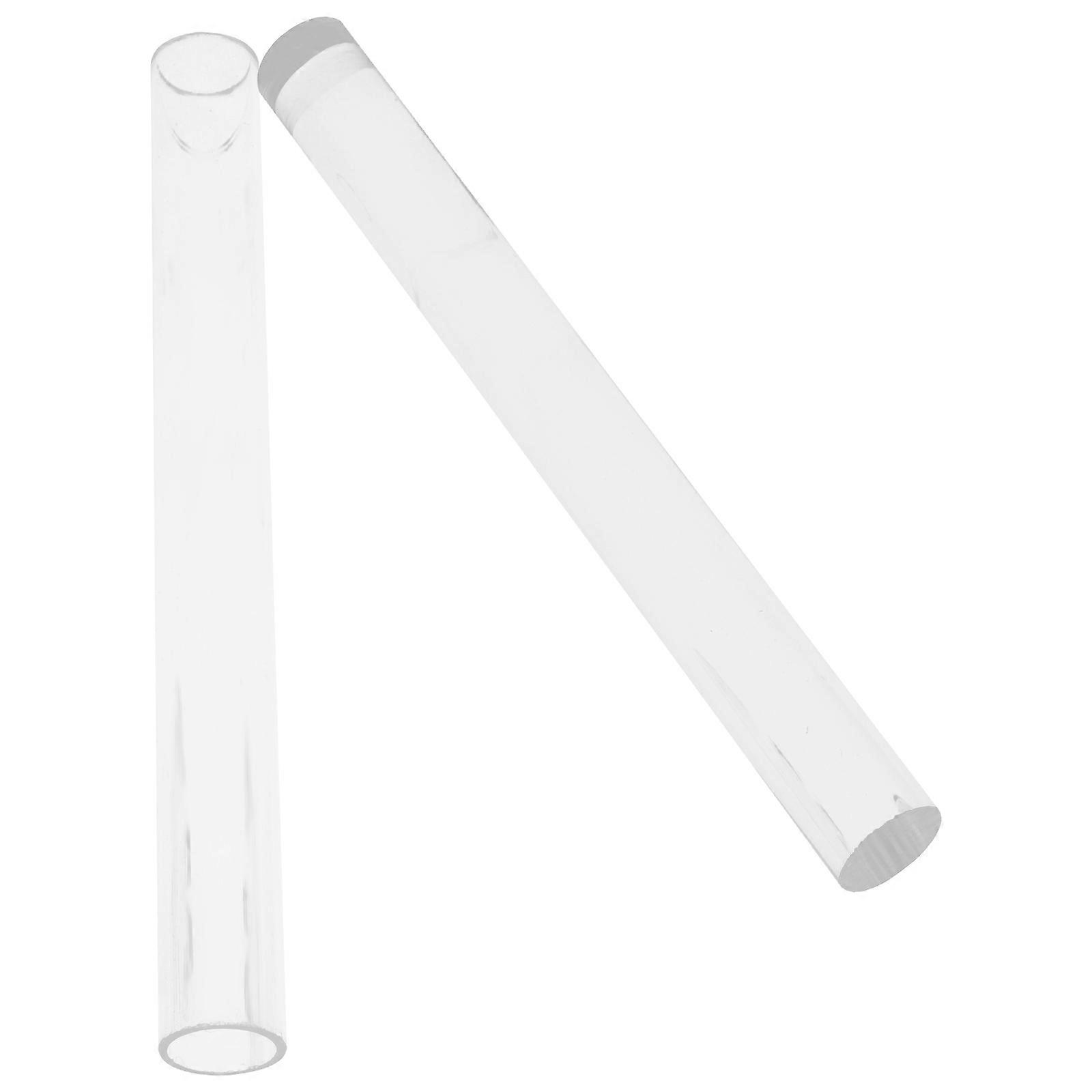 Acrylic Rolling Pin for Baking Featuring Transparent Hollow and Solid Design 2Pcs