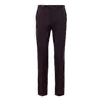 Gucci Men's Bordeaux Logo-embroidered Tailored Trousers