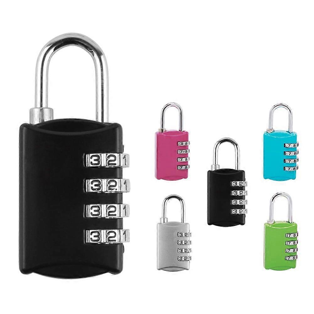 Coded Lock 4 Digits Combination Secure Coded Lock Travel Luggage Suitcase Password Padlock