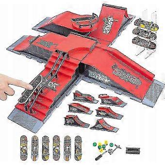 6 In 1 Fingerboard Ramp Set Skatepark 6 Skateboard_cdb3