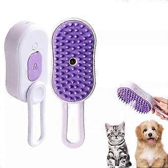 Puffease Spritz Defur Grooming Comb for Cats & Dogs, Celery Pet Spritz Comb