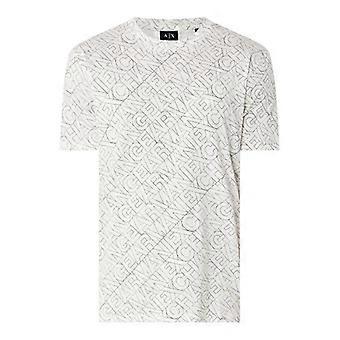 Armani Exchange Mens All-Over Print Logo T-Shirt