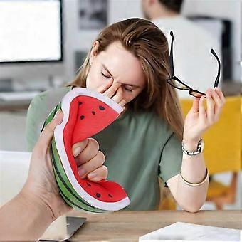 Pocket Sized Realistic Watermelon Squeeze Toy Deformation Design Anti Anxiety Sensory Ball Multicolor