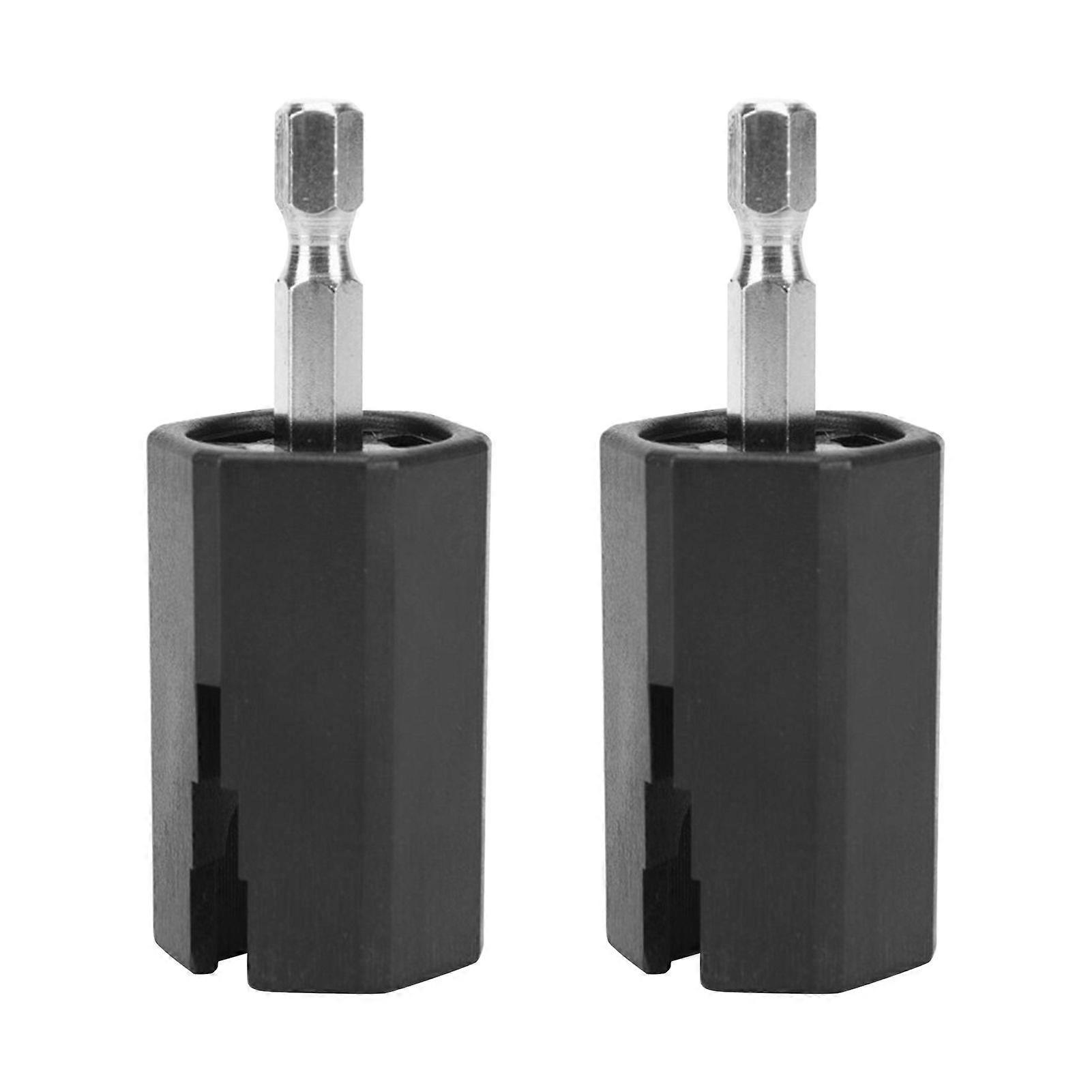Kaesi 2Pcs/Set String Drill Bit Fast Rotating Hexagon Head Mini Tuning Peg Winder Drill Bits for Guitar