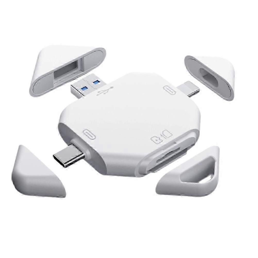 5-in-1 SD & TF Card Reader, Universal Memory Card Adapter for Computer and Camera Use