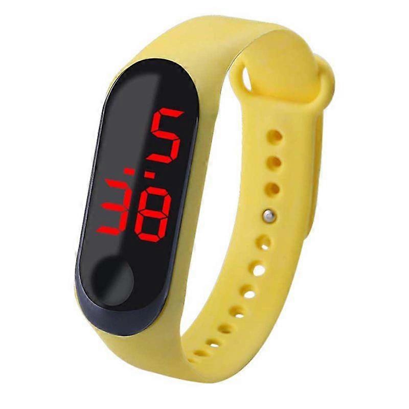 Adjustable Strap Button Control LED Display Electronic Digital Watch Bracelet JIKAIX