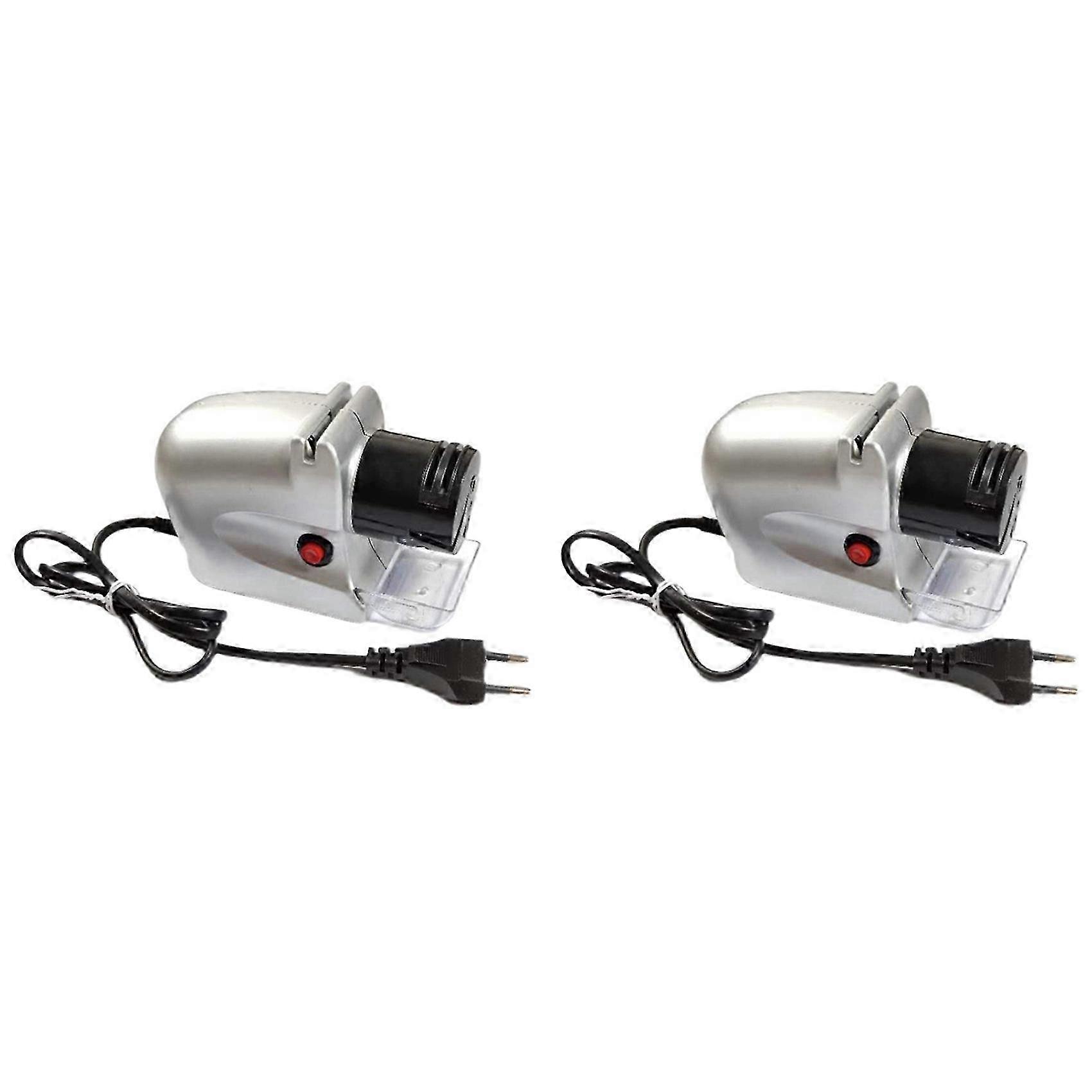 2X Electric Knife Sharpener,Automatic Motorized,Sharpening Tool,Professional Knives Sharpening Multi-Function.EU Plug