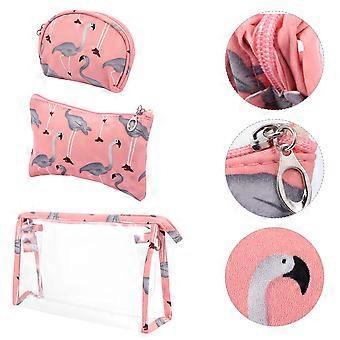 Kosmetiktasche, tragbarer Kulturbeutel für Reisen, 1 Set, Rosa