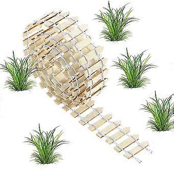 100cm x 3cm Mini pequena cerca de madeira DIY mini casa Fairy Garden Micro Planta Decoração do vaso Bonsai Ornamento do terrário