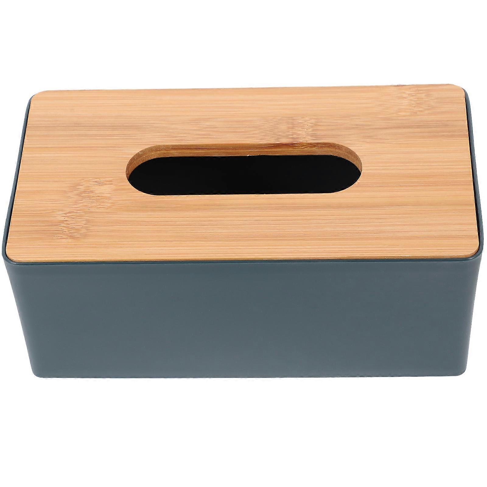 Green Tissue Box Modern Style Rectangle Tissue Storage Box 2Pcs
