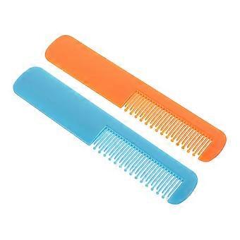 Hair Comb and Wide Tooth Detangler 2pcs Abs Material round Teeth Combs for Newborns and Gentle Scalp Care Hair Grooming Set for Boys with Orange and B