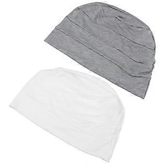 2Pcs Cotton Sleep Night Caps Head Cover for Sleeping or Cancer Patients