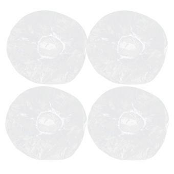 400pcs Chapeaux de bain transparents Chapeaux de douche jetables Caps de bain élastiques Fournitures de salle de bain pour salon à domicile SPA