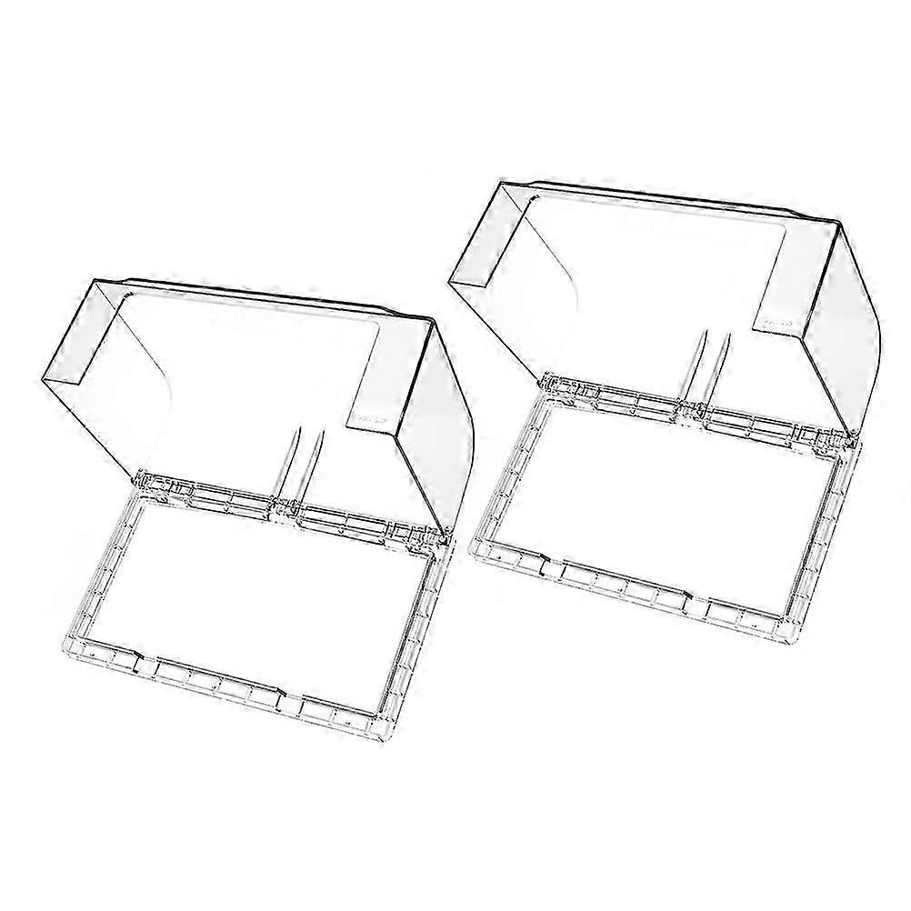 Socket Protector Home Use Rectangular Material Splash Proof Cover Socket 20x12cm Prolong Service Life 2Pcs