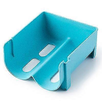 3pcs Plastic Wine Rack Stackable Wine Rack Refrigerator Stacked Refrigerator Storage Rack(blue)