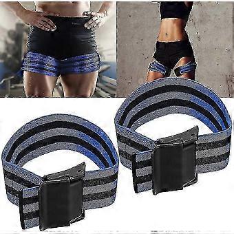 Blood Flow Restriction Bands, Arms & Legs & Booty Workout, Occlusion Training Bands(2 Pack blue)-Yvan erfg