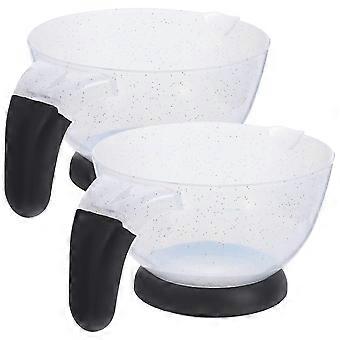 Color Bowls Hair Dye Mixing Bowls for Easy Hair Tinting 2Pcs with Handle