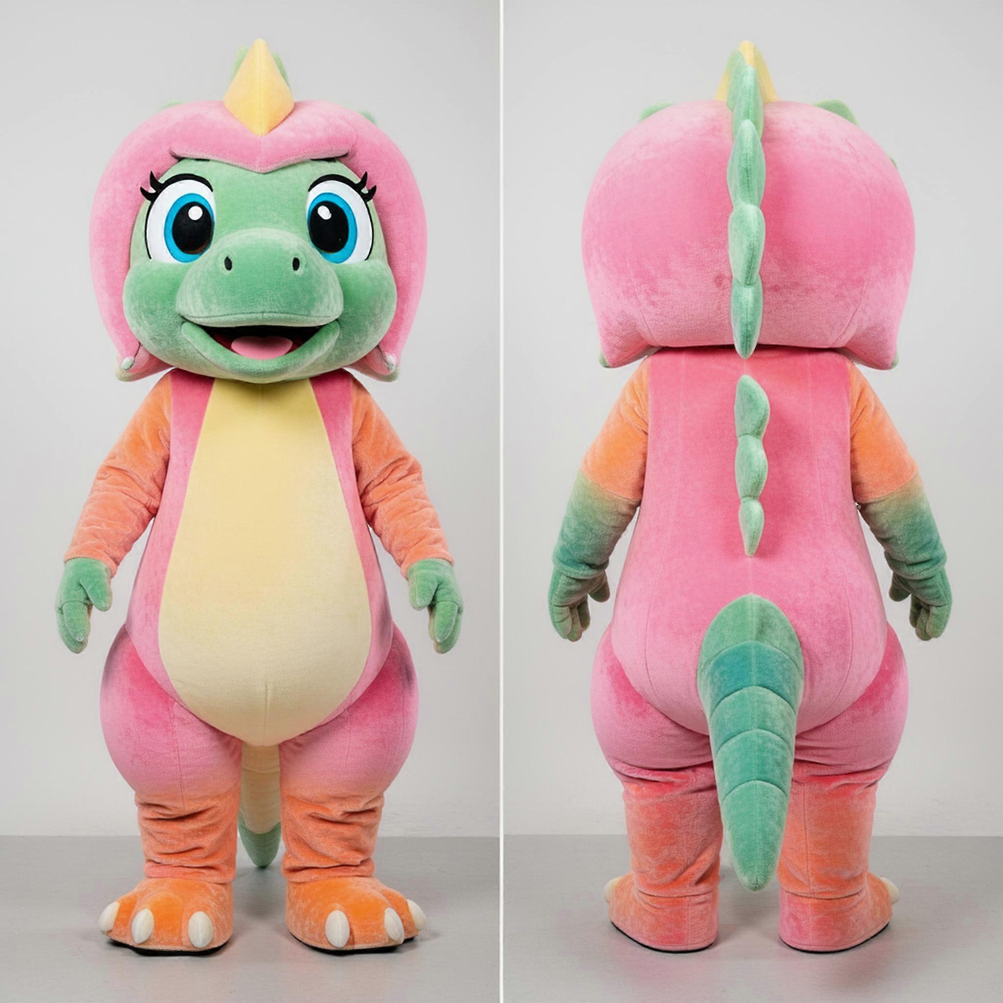 MASTICOT Peach Soft Iguanodon Mascot